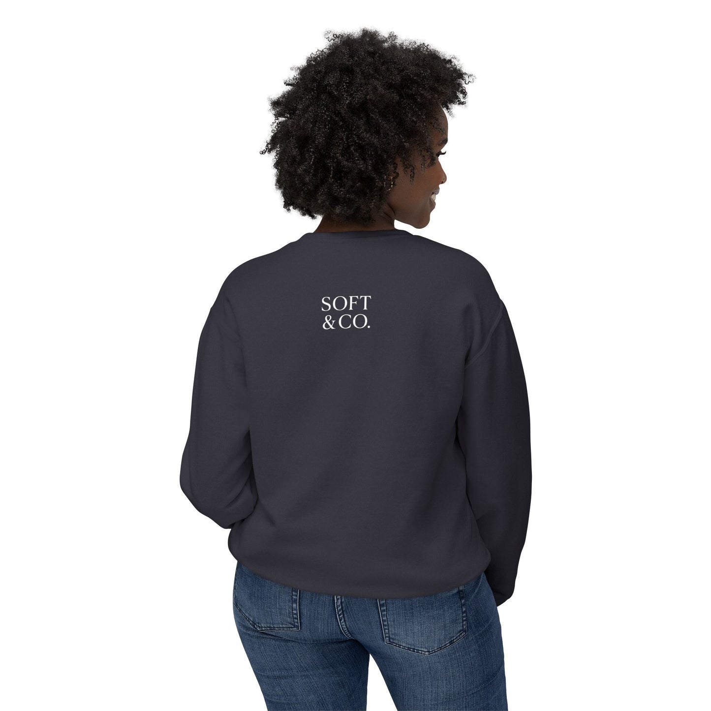 'Because I can.' Minimalist Crewneck Sweatshirt — Lightweight Casual Pullover