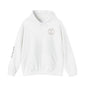 Cheetah Logo - Soft & Co. Hoodie — Cozy White Pullover with Gold Text