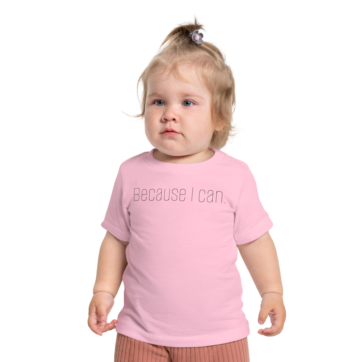 Baby T-Shirt “Because I Can.” — Soft & Co. Minimalist Infant Tee