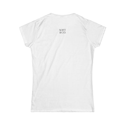 'Because I Can.' — Women's White Minimalist Graphic Tee