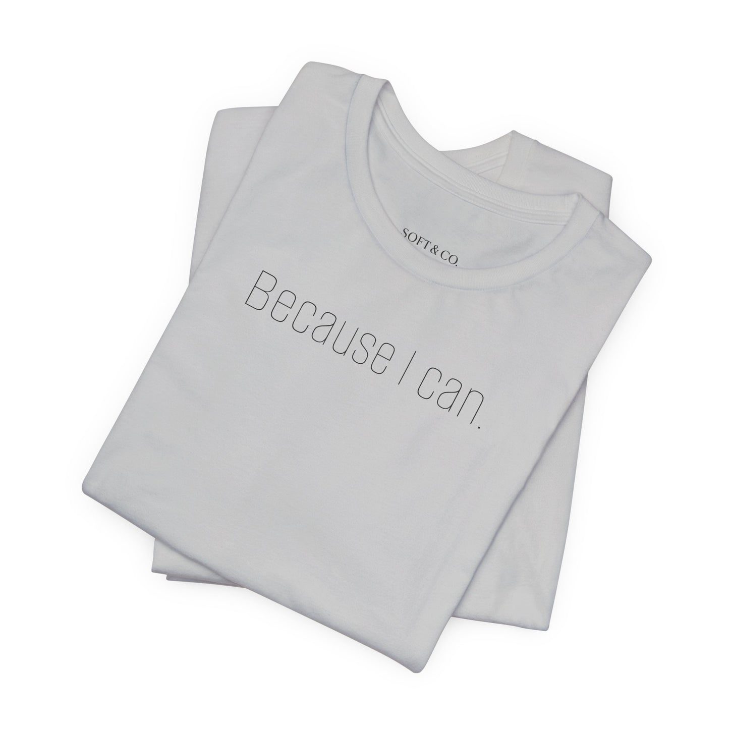 Because I Can Tee — The Mindset Collection