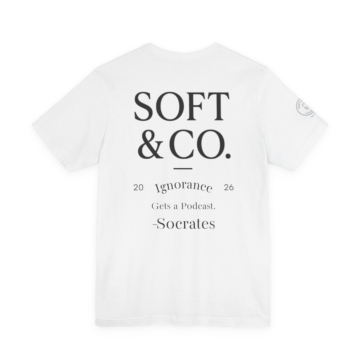 'Ignorance' Vintage Collegiate Tee — Soft & Co. Alumni-Style T-Shirt