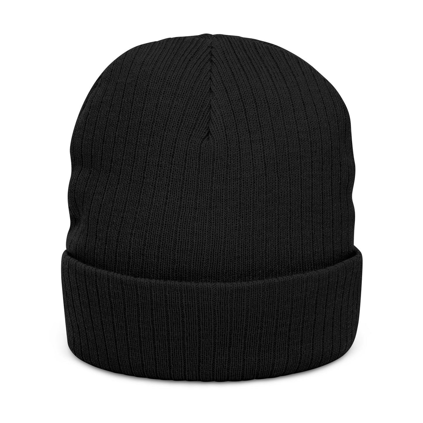 'Unbreakable' Embroidered Ribbed Knit Beanie