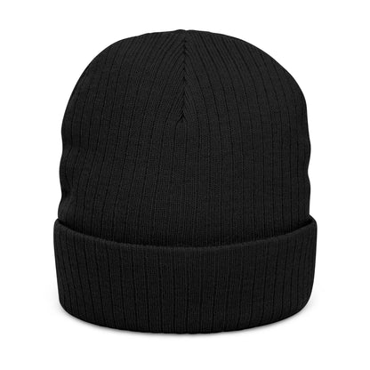 'Unbreakable' Embroidered Ribbed Knit Beanie