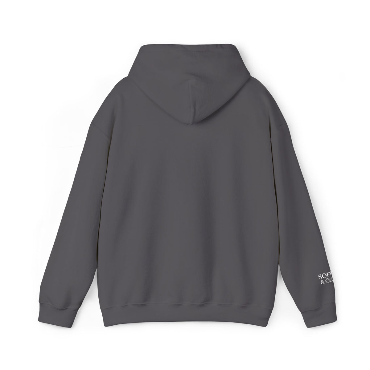 'Because I Can' Dark Embroidered Minimalist Hoodie