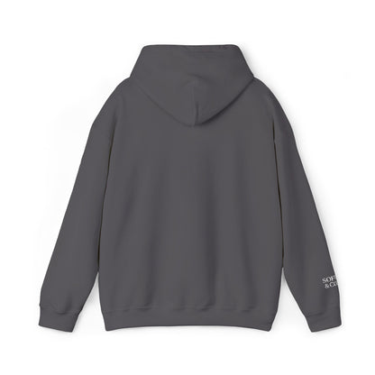 'Because I Can' Dark Embroidered Minimalist Hoodie