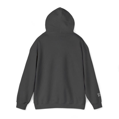 'Because I Can' Dark Embroidered Minimalist Hoodie