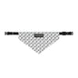 Soft & Co - Clip-On Pet Bandana — Neutral Monogram Pattern Dog & Cat Collar Bandana