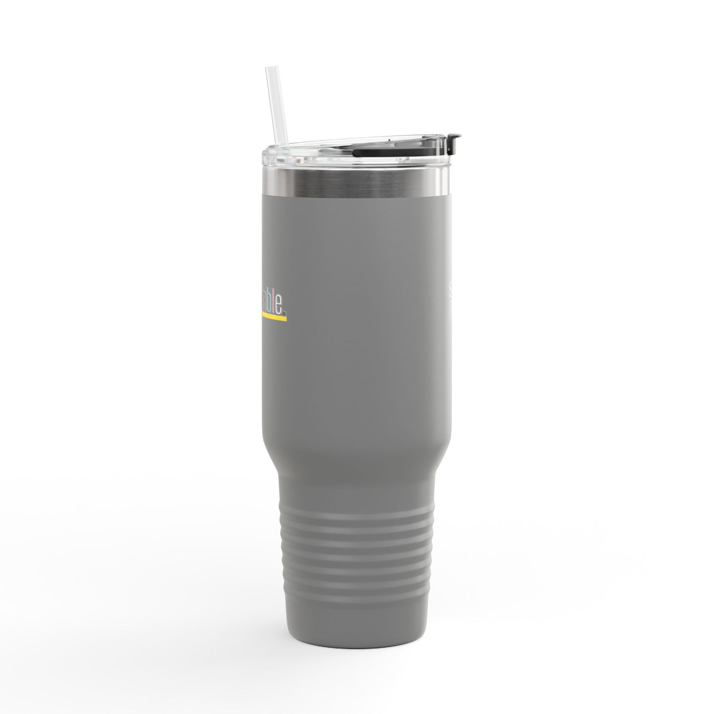 Pride 'Unbreakable.' 40oz Insulated Travel Mug — Soft & Co. Stainless Tumbler with Straw