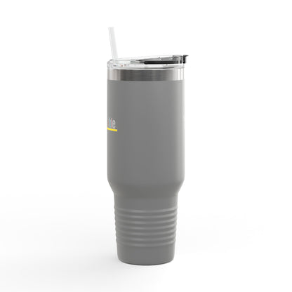 Pride 'Unbreakable.' 40oz Insulated Travel Mug — Soft & Co. Stainless Tumbler with Straw