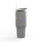 Pride 'Unbreakable.' 40oz Insulated Travel Mug — Soft & Co. Stainless Tumbler with Straw