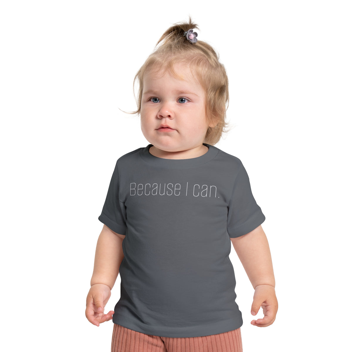 Baby T-Shirt “Because I Can.” — Soft & Co. Minimalist Infant Tee