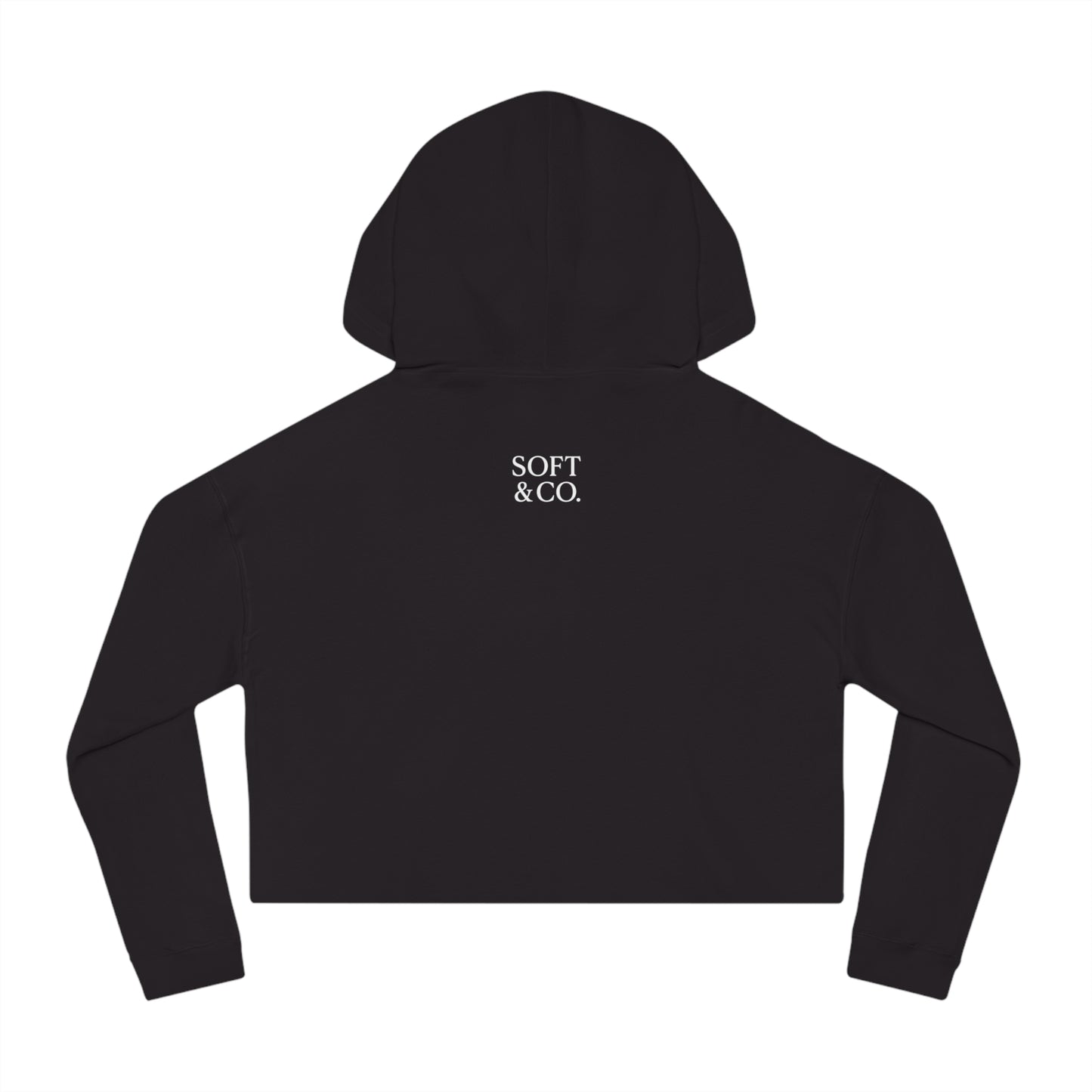 Soft & Co. Logo - Cropped Women's Hooded Sweatshirt – Minimalist