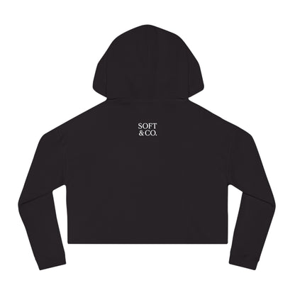 Soft & Co. Logo - Cropped Women's Hooded Sweatshirt – Minimalist