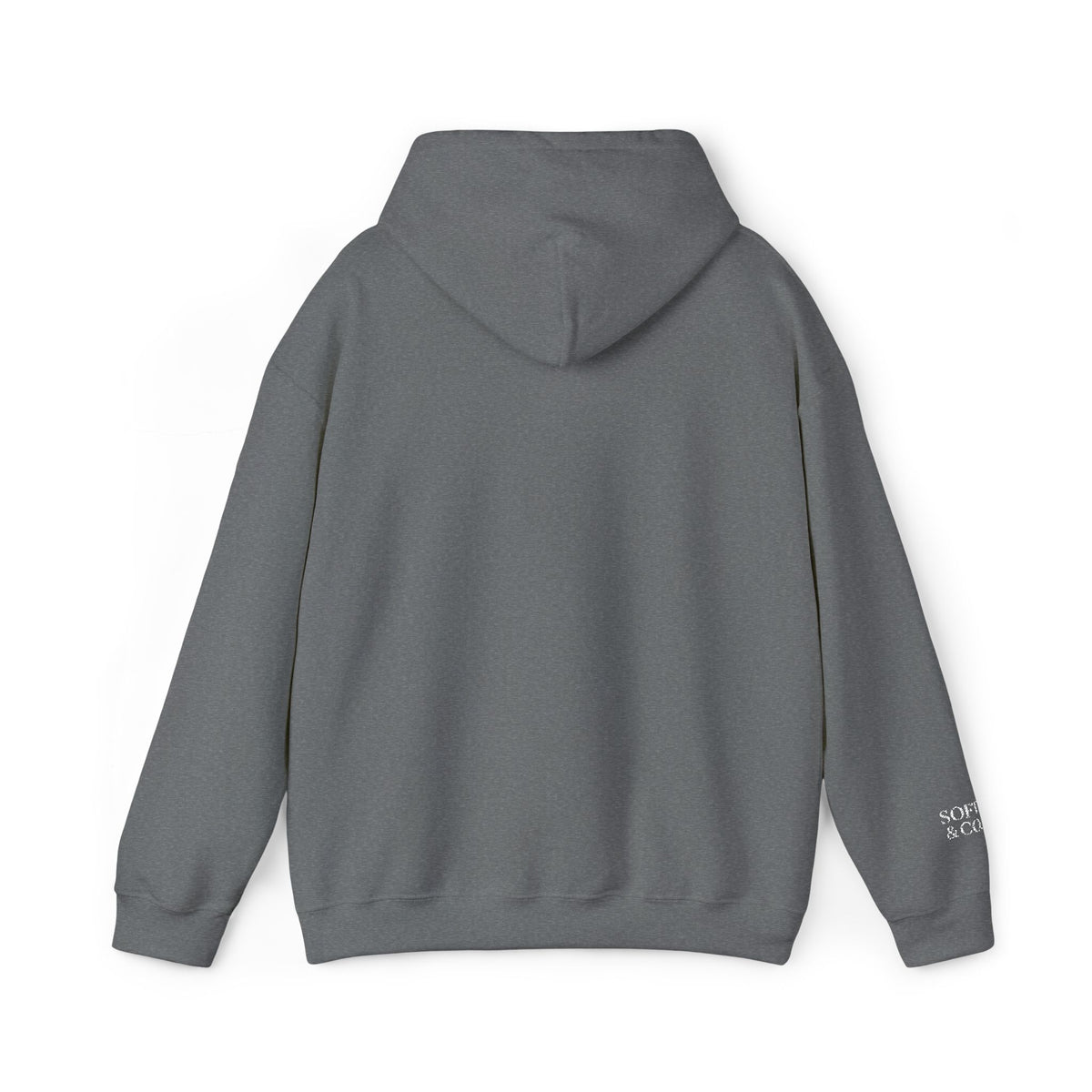 'Because I Can' Dark Embroidered Minimalist Hoodie