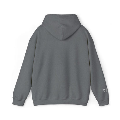 'Because I Can' Dark Embroidered Minimalist Hoodie