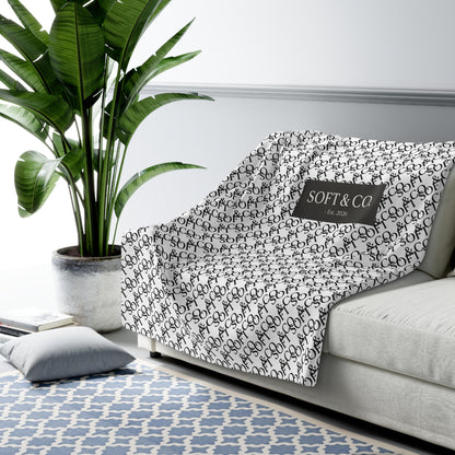 Logo Soft & Co. - Sherpa Fleece Blanket