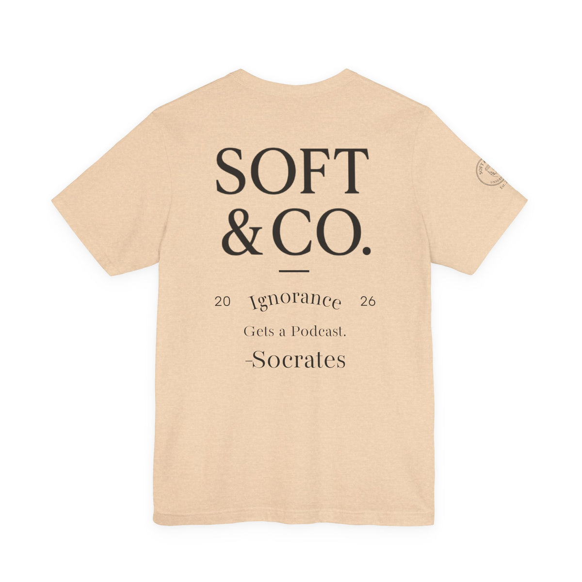 'Ignorance' Vintage Collegiate Tee — Soft & Co. Alumni-Style T-Shirt