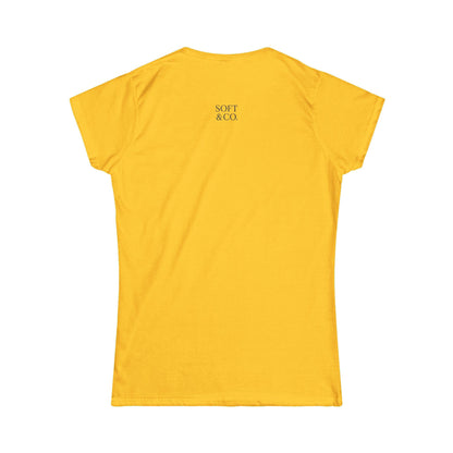 'Because I Can.' — Women's White Minimalist Graphic Tee