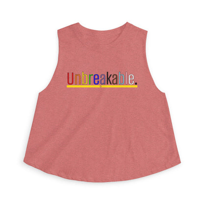 Pride "Unbreakable." Mindset Crop Top