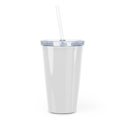 Cheetah Logo - 'SOFT & CO.' Plastic Tumbler with Straw