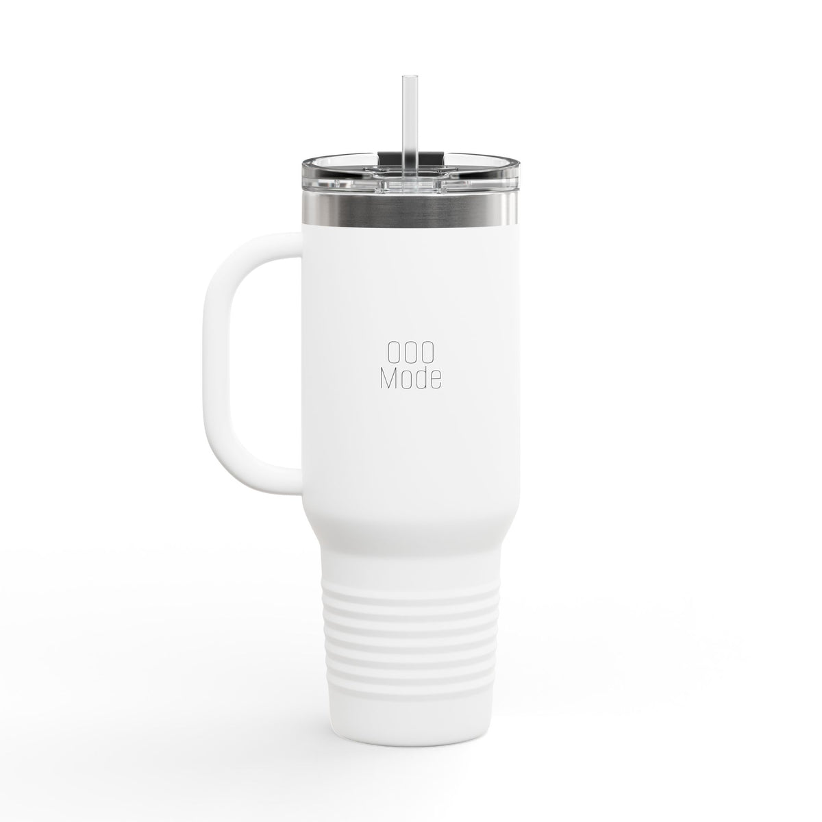 'Out of Office Mode' 40oz Insulated Travel Mug — Soft & Co. Stainless Tumbler with Straw