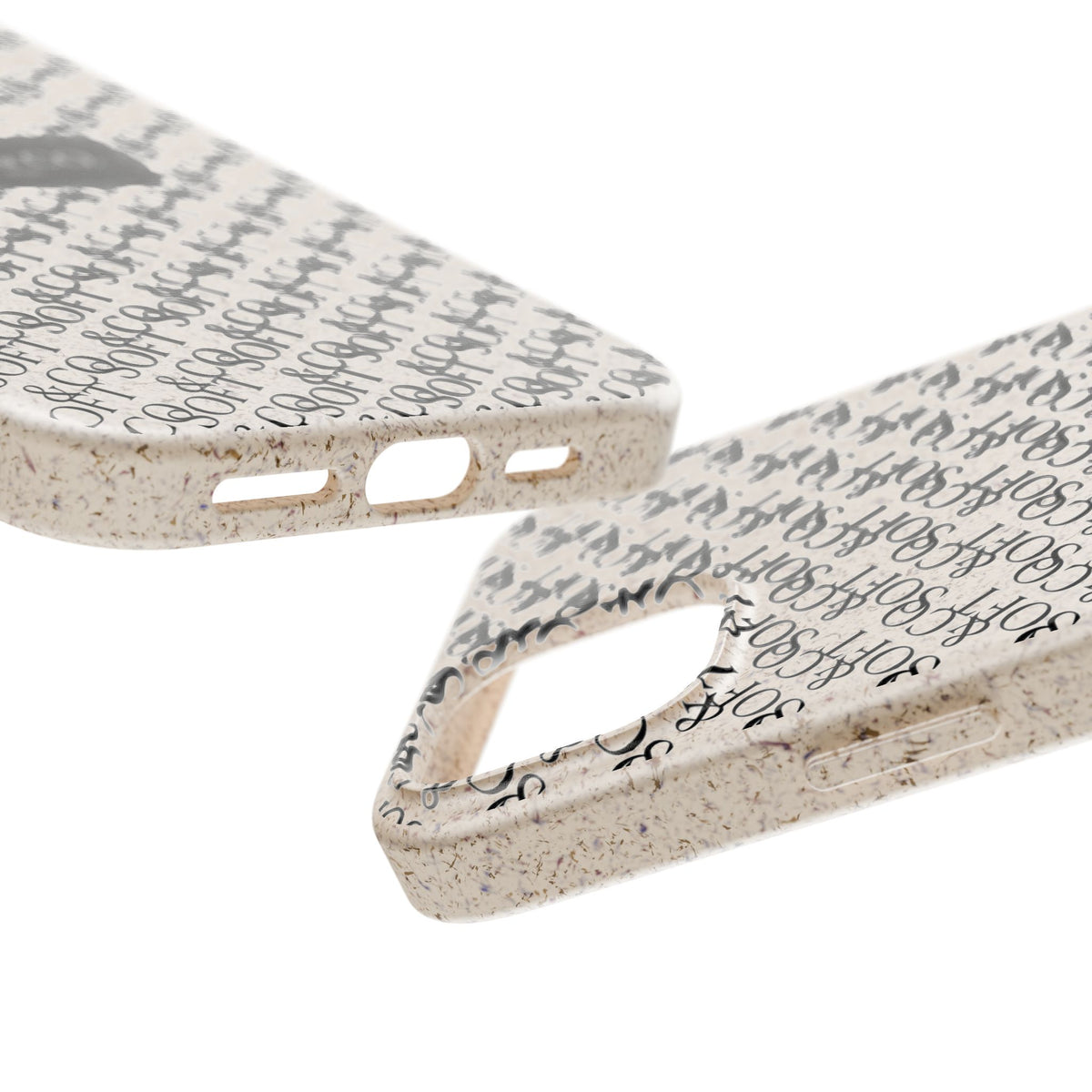 Biodegradable Phone Case — Eco-Friendly 'SOFT & CO.' Monogram Protective Cover