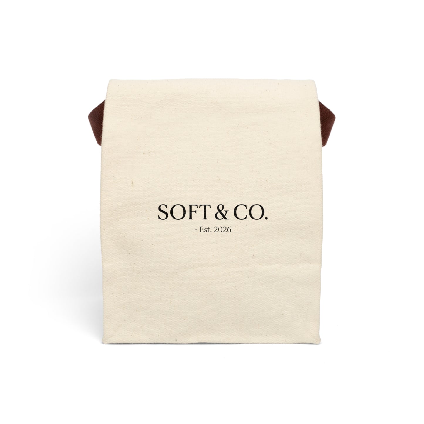 Canvas Lunch Bag with Strap — Insulated Portable Tote for Work, School & Travel