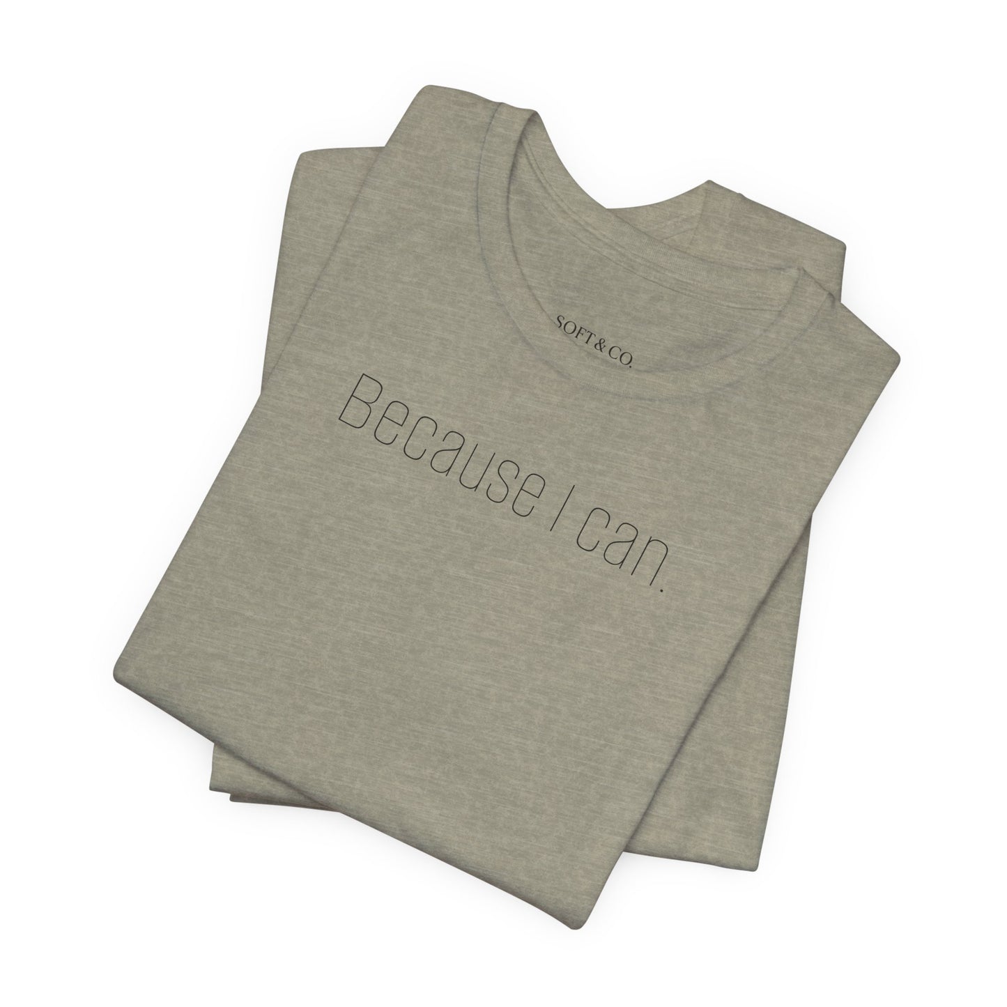 Because I Can Tee — The Mindset Collection