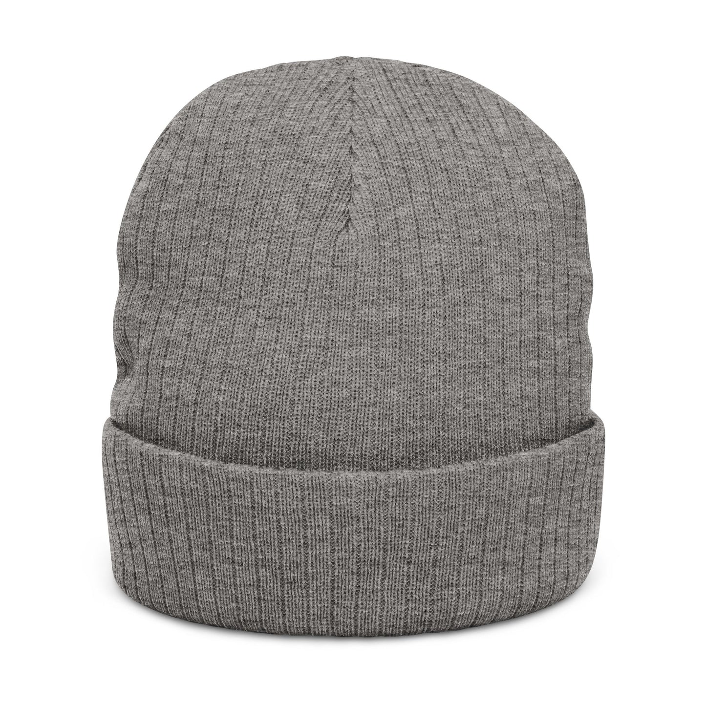 'Unbreakable' Embroidered Ribbed Knit Beanie