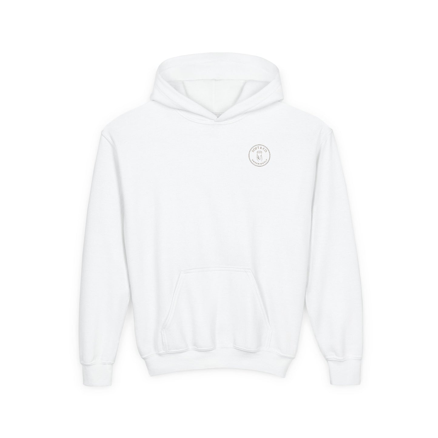 Cheetah Logo - Soft & Co. Youth Hoodie — Minimal Logo Kids Pullover