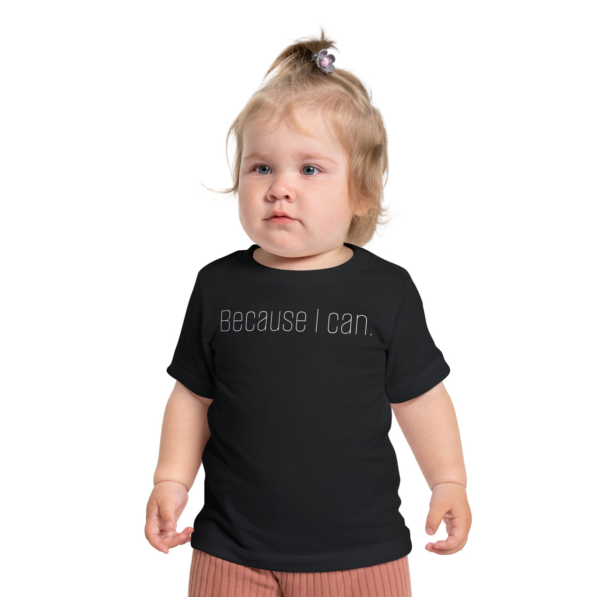 Baby T-Shirt “Because I Can.” — Soft & Co. Minimalist Infant Tee