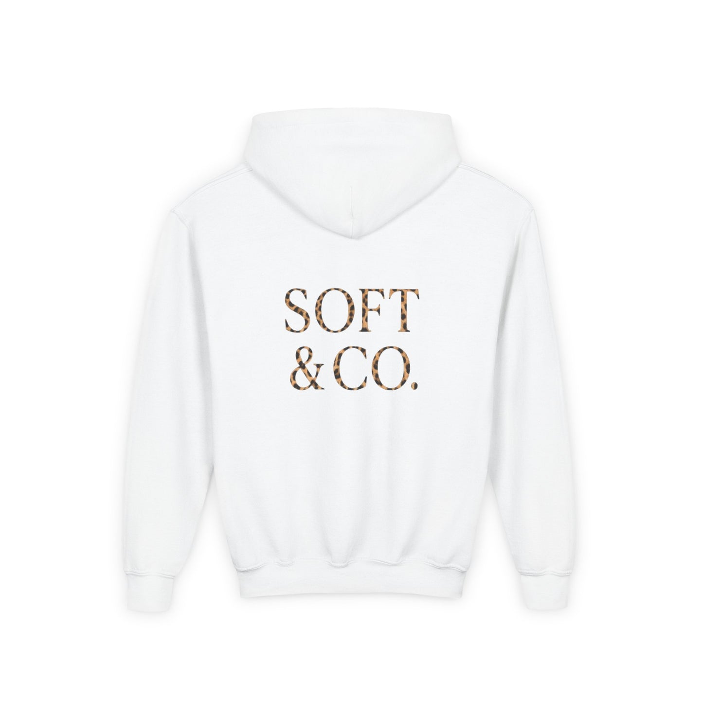 Cheetah Logo - Soft & Co. Youth Hoodie — Minimal Logo Kids Pullover