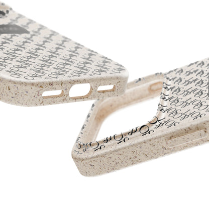 Biodegradable Phone Case — Eco-Friendly 'SOFT & CO.' Monogram Protective Cover