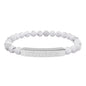"Unbreakable" Natural Stone Bar Bracelet — Stretch Beaded Healing Jewelry