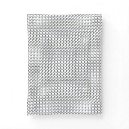 Grey Floral Cotton Comforter — Lightweight Patterned Bedspread
