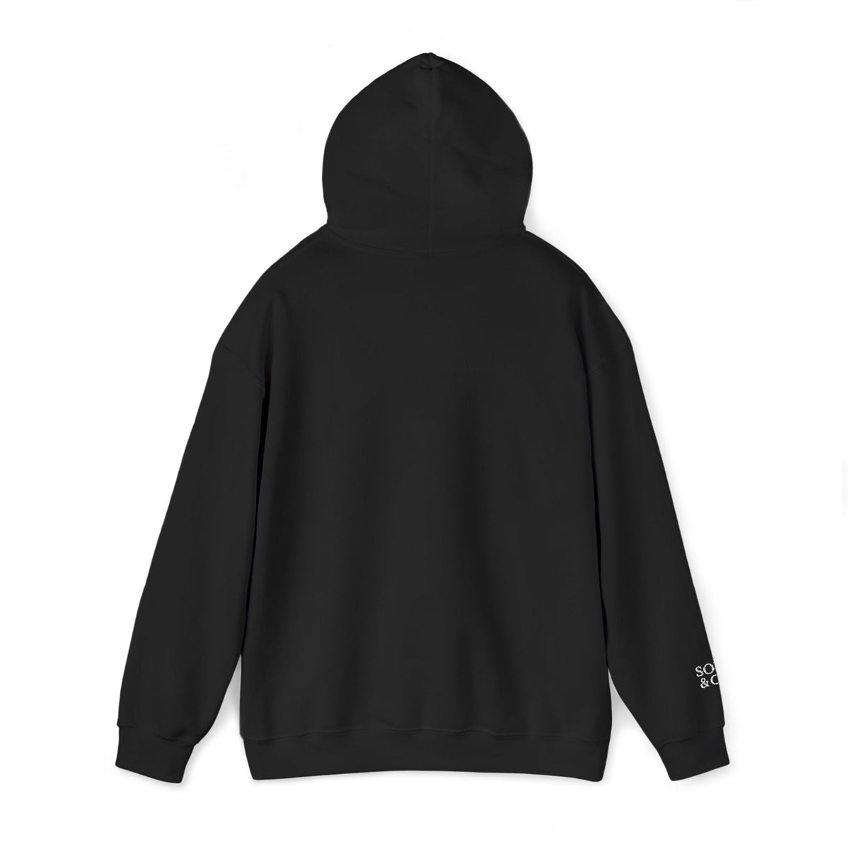 'Because I Can' Dark Embroidered Minimalist Hoodie