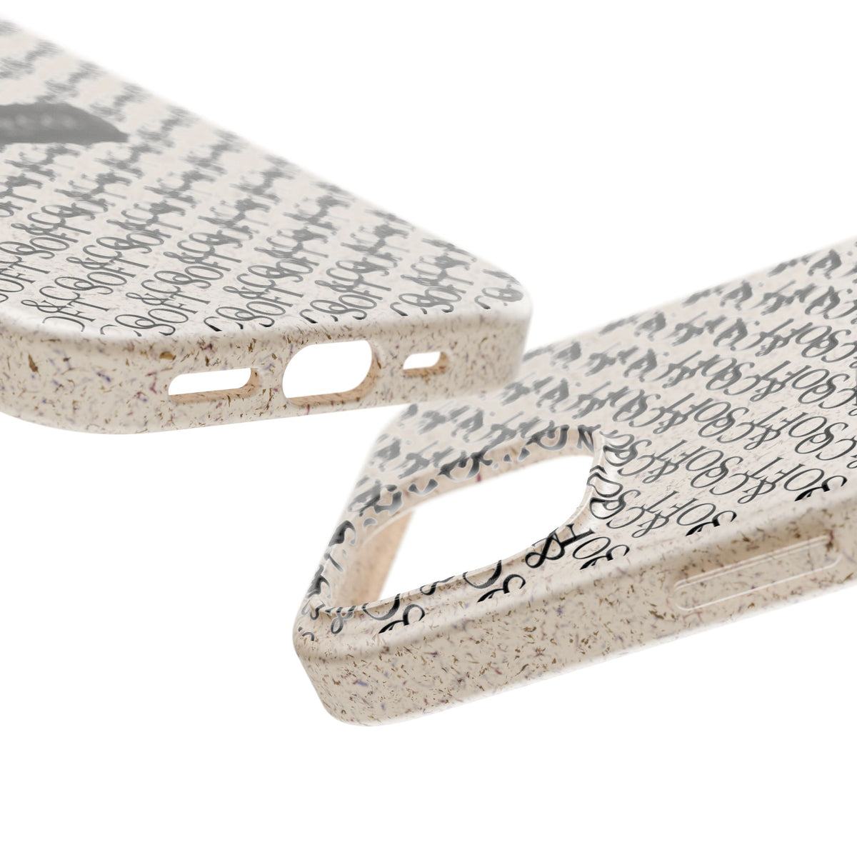 Biodegradable Phone Case — Eco-Friendly 'SOFT & CO.' Monogram Protective Cover