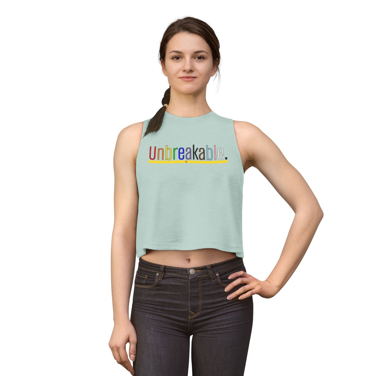 Pride "Unbreakable." Mindset Crop Top