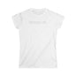 'Because I Can.' — Women's White Minimalist Graphic Tee