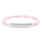 "Unbreakable" Natural Stone Bar Bracelet — Stretch Beaded Healing Jewelry