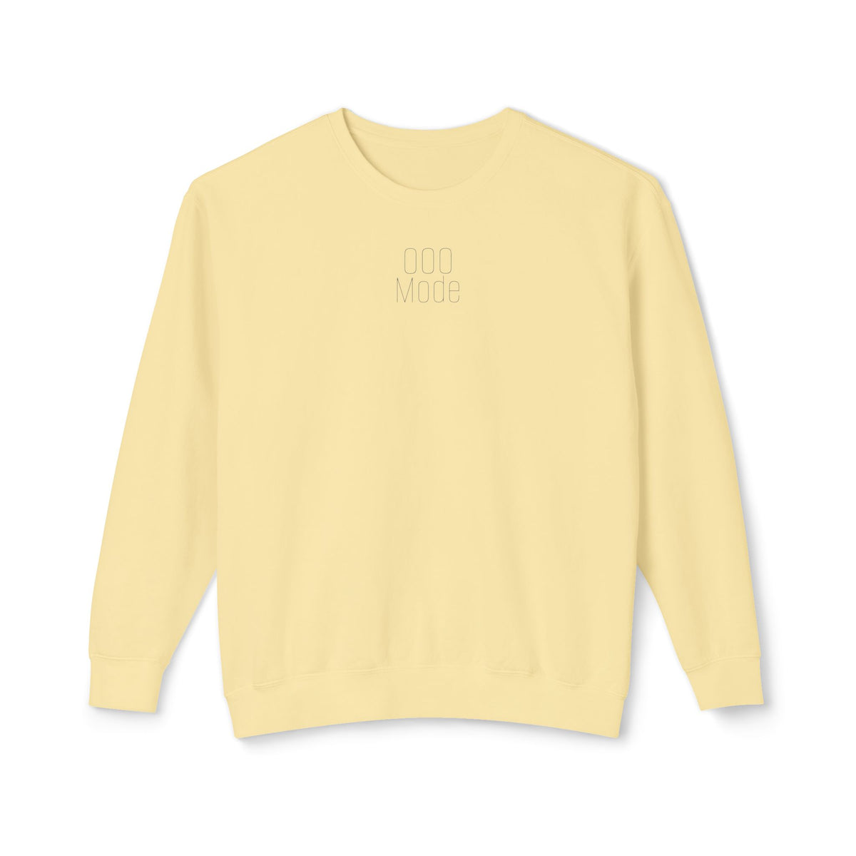 'Out of Office Mode' Minimalist Crewneck Sweatshirt — Lightweight Casual Pullover