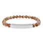 "Unbreakable" Natural Stone Bar Bracelet — Stretch Beaded Healing Jewelry