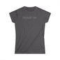 'Because I Can.' — Women's White Minimalist Graphic Tee