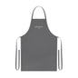 Gray Cotton Apron – "SOFT & CO." Logo Kitchen Apron for Home Chefs & Bakers