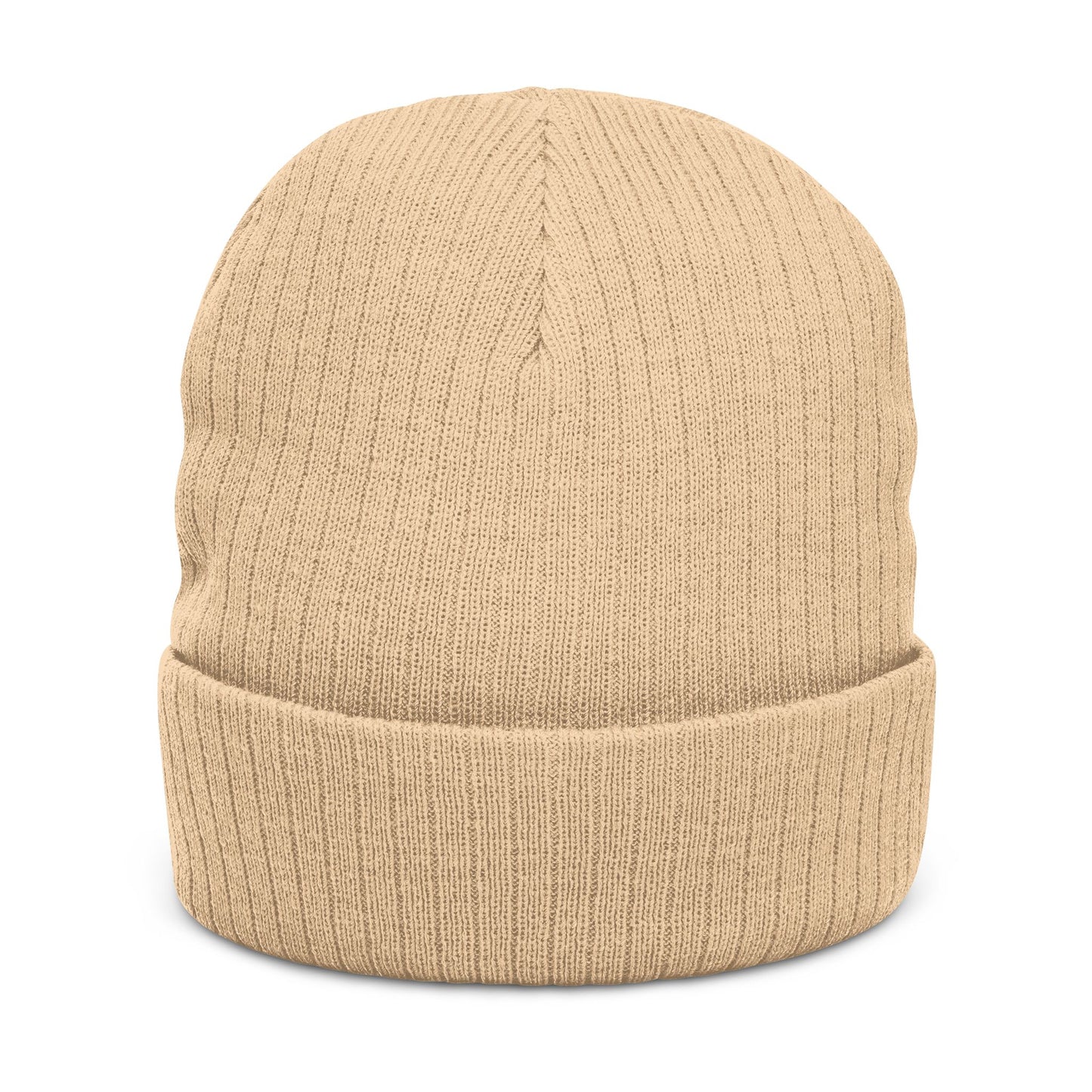 'Unbreakable' Embroidered Ribbed Knit Beanie