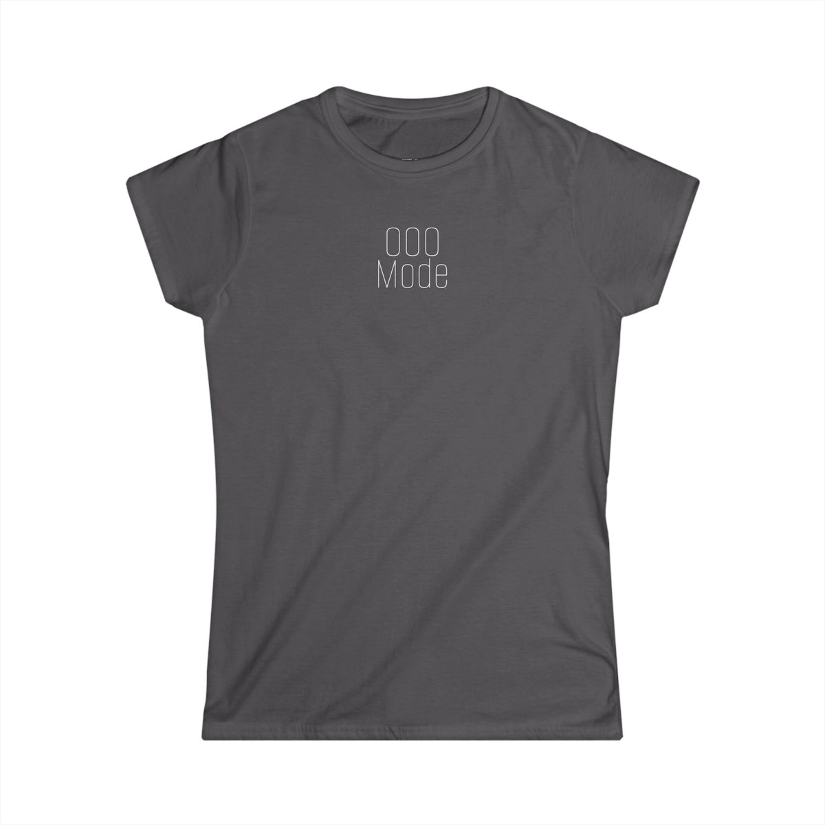 'Out of Office Mode' — Women's White Minimalist Graphic Tee