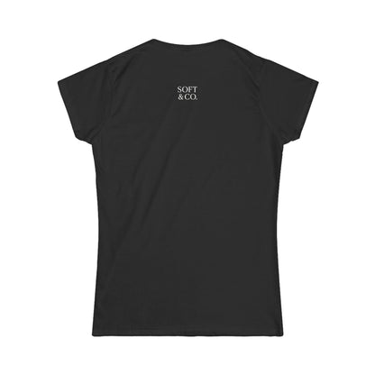 'Because I Can.' — Women's White Minimalist Graphic Tee