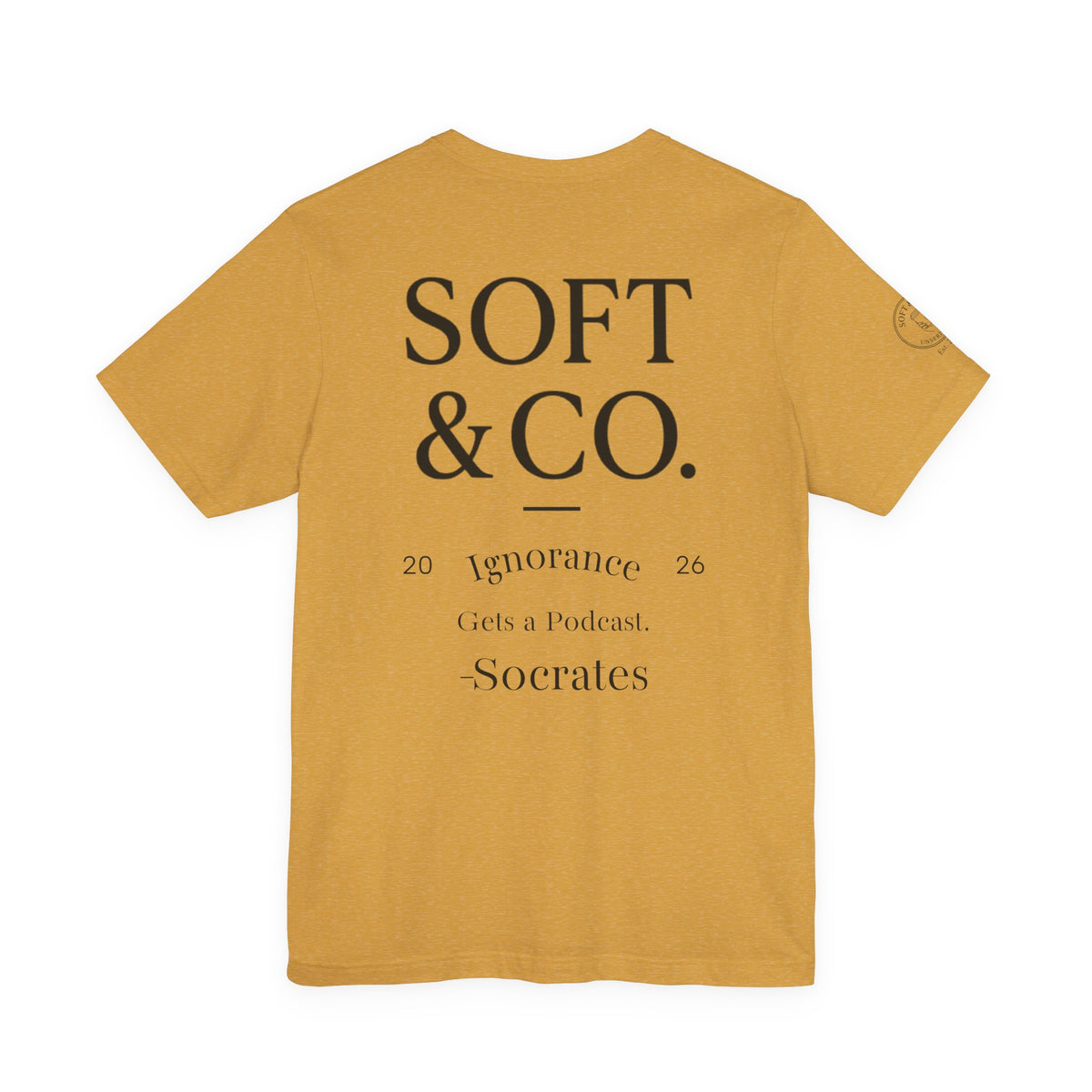 'Ignorance' Vintage Collegiate Tee — Soft & Co. Alumni-Style T-Shirt
