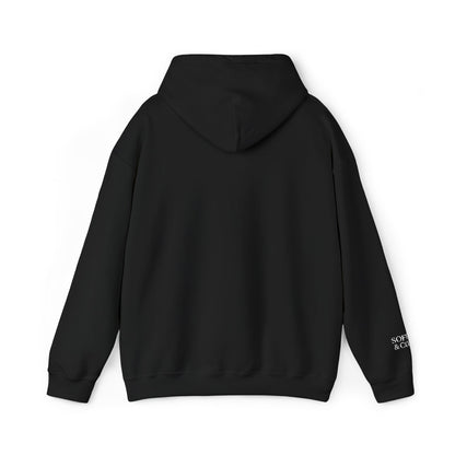 'Because I Can' Dark Embroidered Minimalist Hoodie